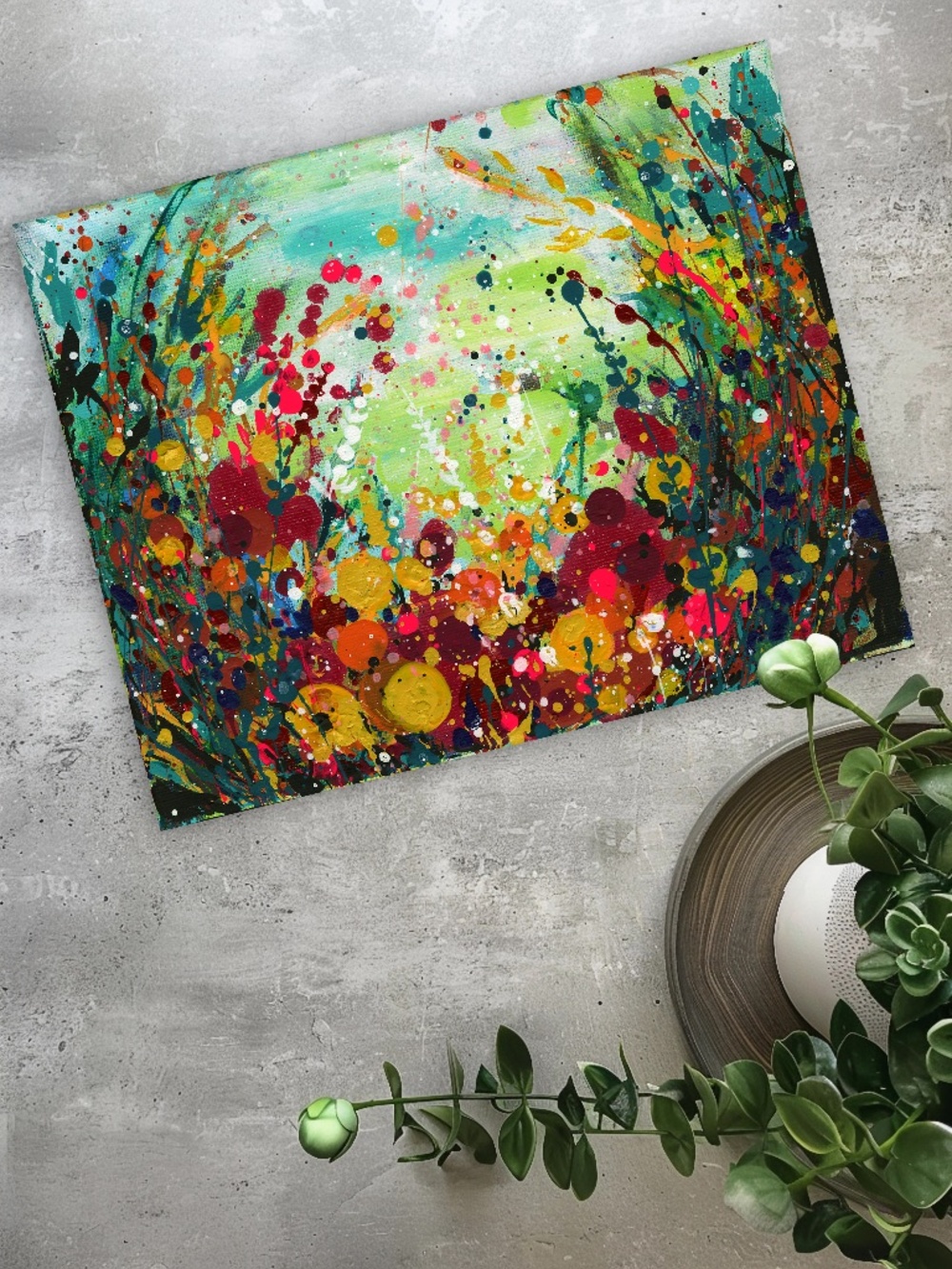 Original Floral Painting on Canvas - Floral Euphoria 4
